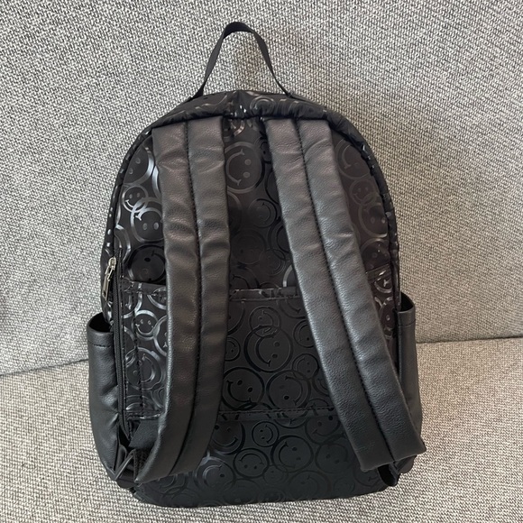 Steve Madden Black Embossed Backpack - Picture 15 of 16